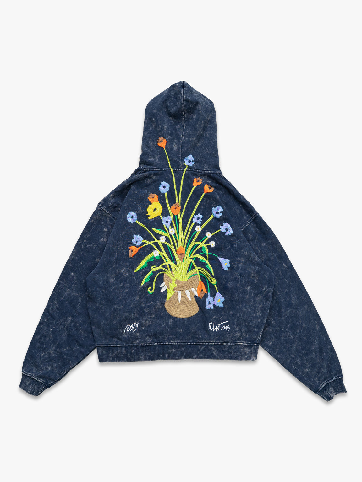 トップス JIMWAG Flower of TAKANE hoodie NAVY Genghis Tron “Tetsunori Trawaya” Black Zip Up Sweatshirt