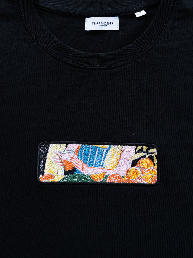 Fresh Orange | T-Shirt Black - maezen